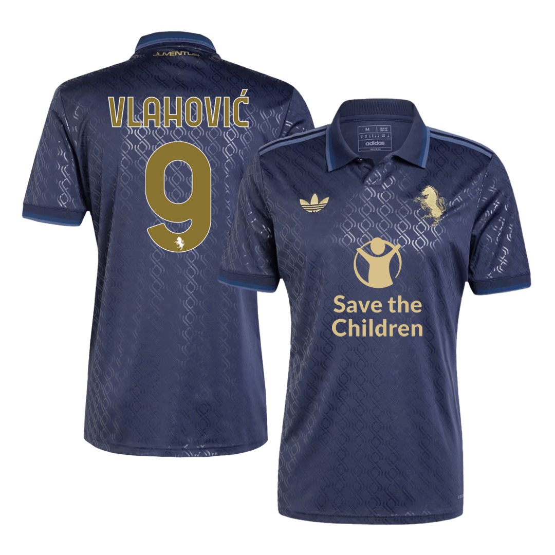 Juventus VLAHOVIĆ #9 Third Away Soccer Jersey - Save The Children Sponsor  - gojersey