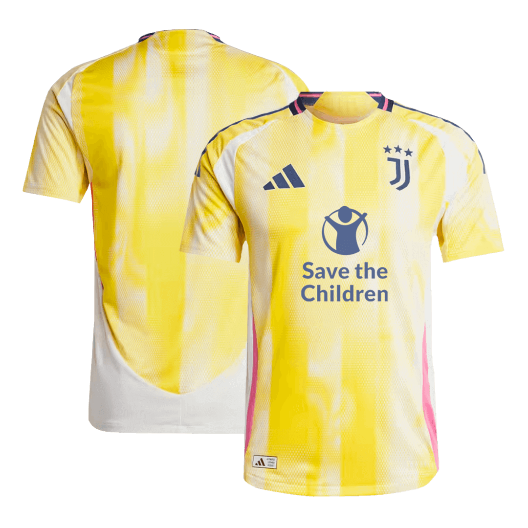 Juventus Away Soccer Jersey Authentic- Save The Children Sponsor - gojersey