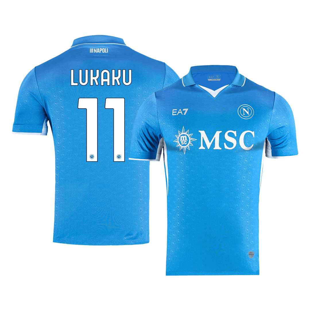 Napoli LUKAKU #11 Home Soccer Jersey Authentic - gojersey