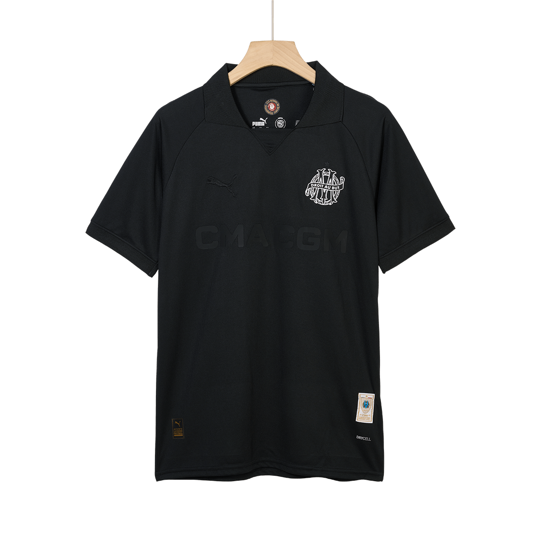 Marseille Goalkeeper Soccer Jersey - Black（125th Anniversary） - gojersey