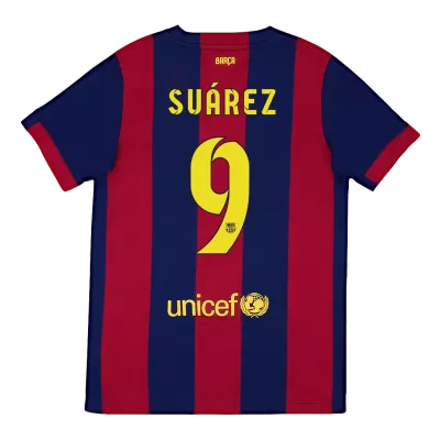 Barcelona SUÁREZ #9 Home Soccer Jersey Retro 2014/15 - gojersey