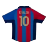 Barcelona RIVALDO #10 Home Soccer Jersey Retro 2001/02 - gojersey