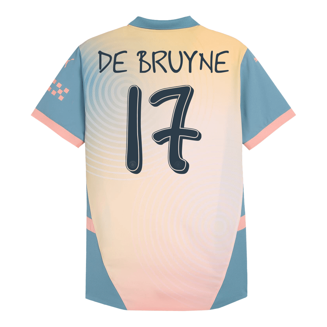 Manchester City DE BRUYNE #17 Fourth Away Soccer Jersey Authentic - Definitely City - gojersey