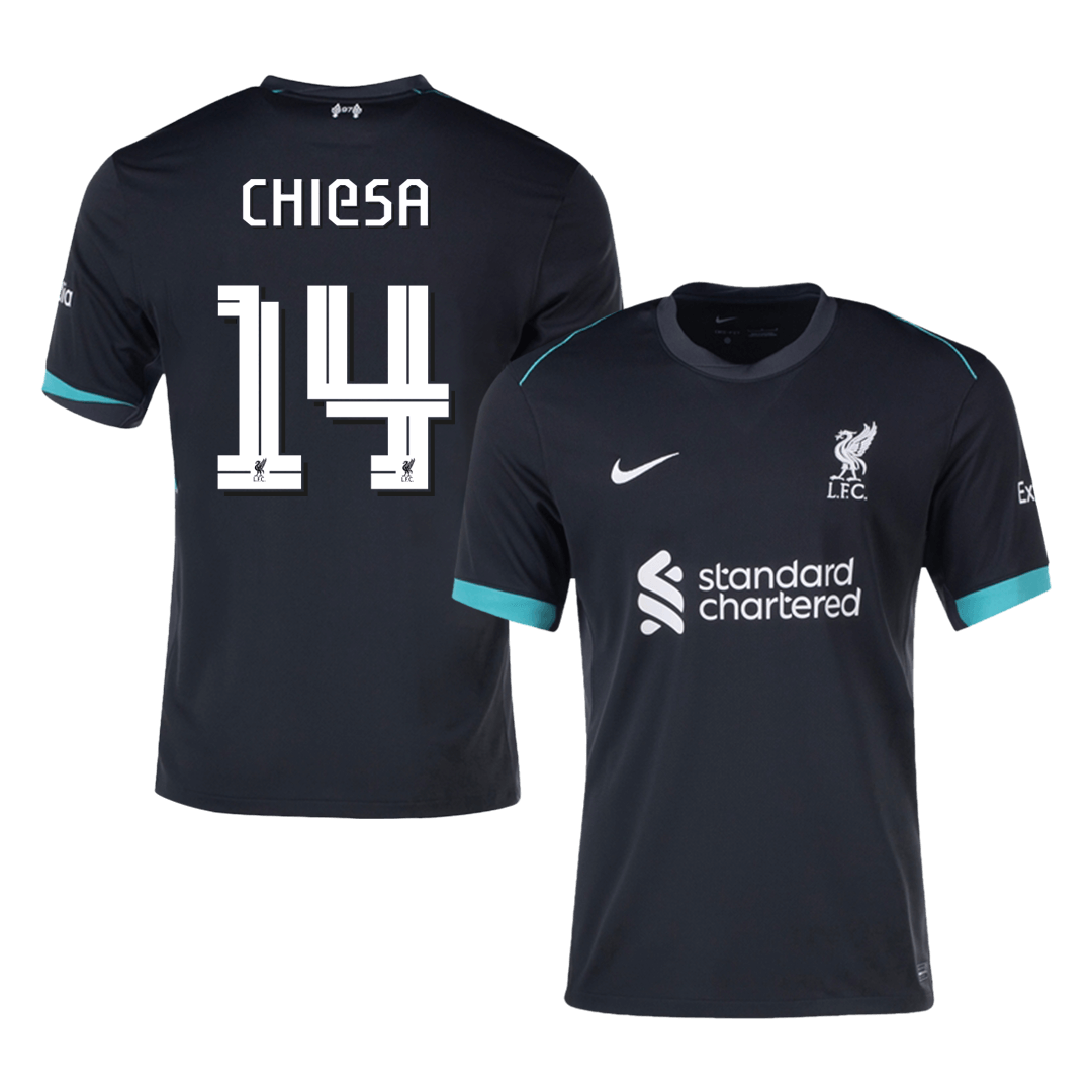Liverpool CHIESA #14 Away Jersey - UCL Edition - gojersey