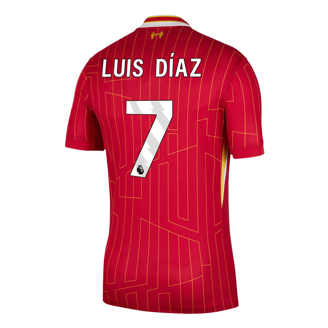 Liverpool LUIS DÍAZ #7 Home Soccer Jersey - gojersey