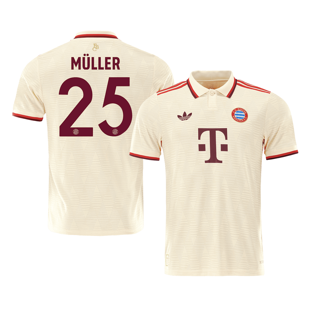 Bayern Munich MÜLLER #25 Third Away Soccer Jersey Authentic - UCL Edition - gojersey