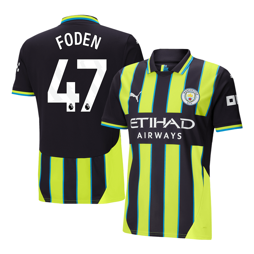 Manchester City FODEN #47 Away Soccer Jersey - gojersey