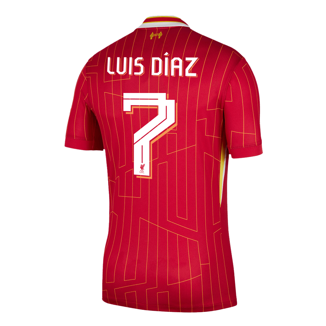 Liverpool LUIS DÍAZ #7 Home Soccer Jersey - UCL Edition - gojersey