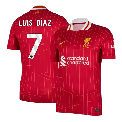 Liverpool LUIS DÍAZ #7 Home Soccer Jersey 2024/25 - gojersey