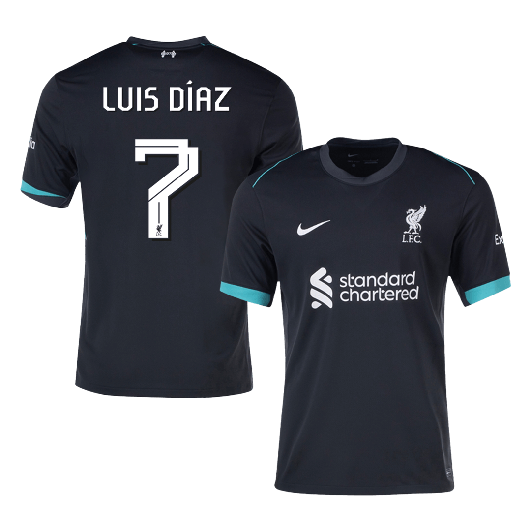 Liverpool LUIS DÍAZ #7 Away Jersey - UCL Edition - gojersey