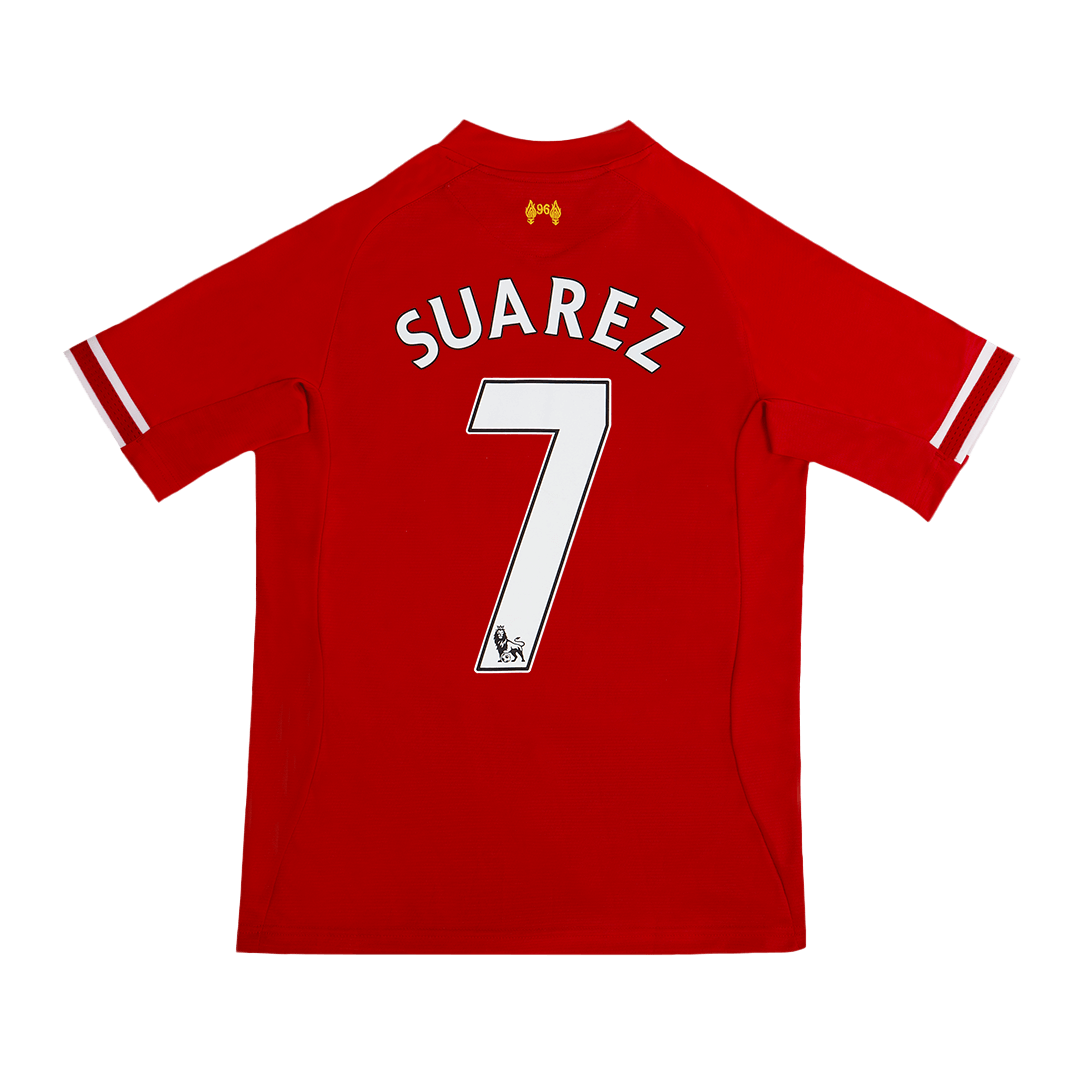 Liverpool SUAREZ #7 Home Soccer Jersey Retro 2013/14 - gojersey