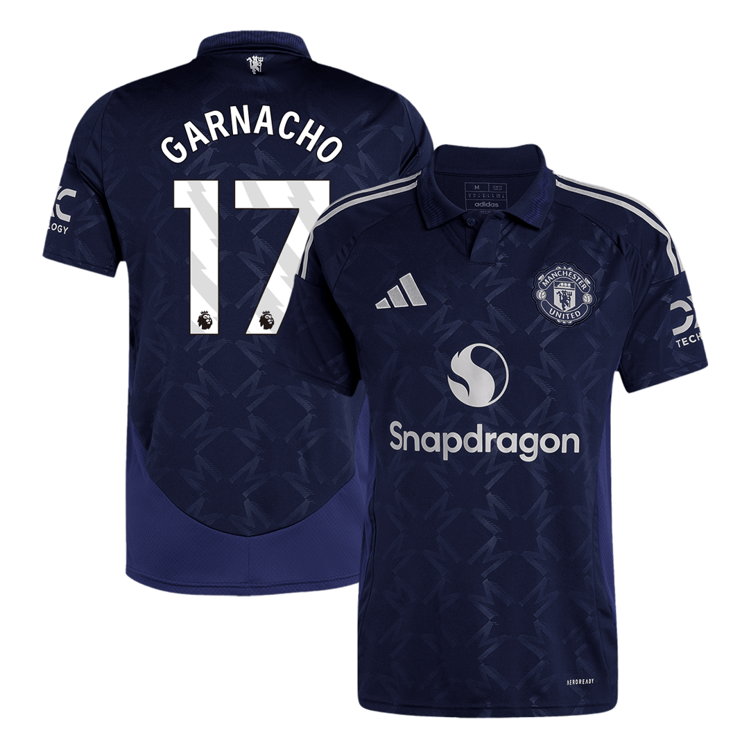 Manchester United GARNACHO #17 Away Soccer Jersey - gojersey
