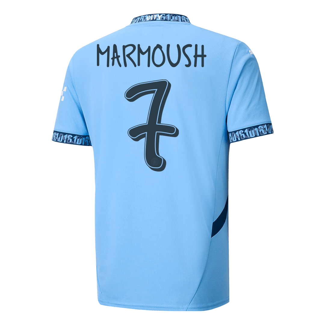 Manchester City MARMOUSH #7 Home Jersey - UCL Edition - gojersey