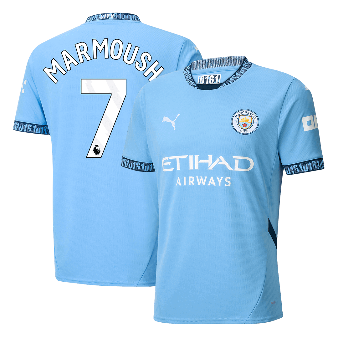Manchester City MARMOUSH #7 Home Jersey - gojersey