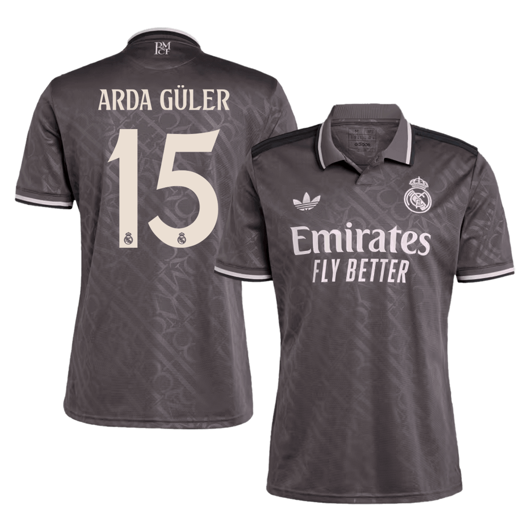 Real Madrid ARDA GÜLER #15 Third Away Jersey - gojersey