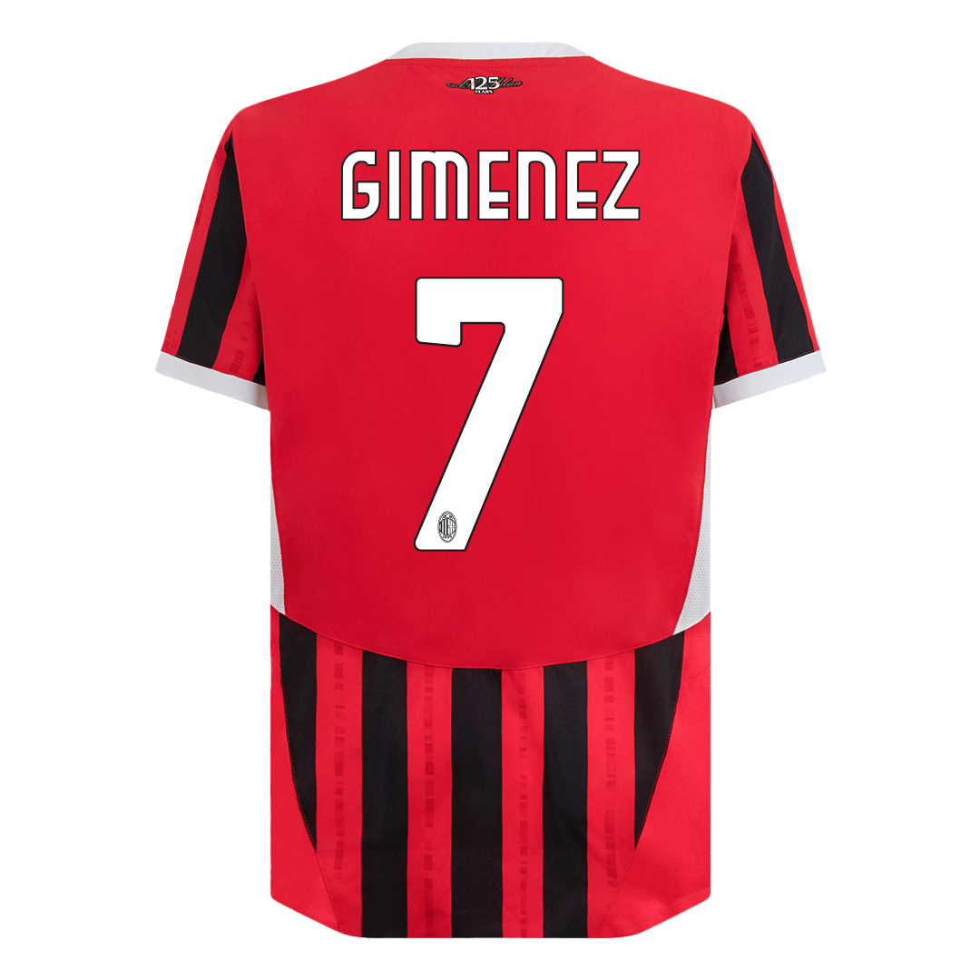 AC Milan GIMENEZ #7 Home Soccer Jersey Authentic - gojersey