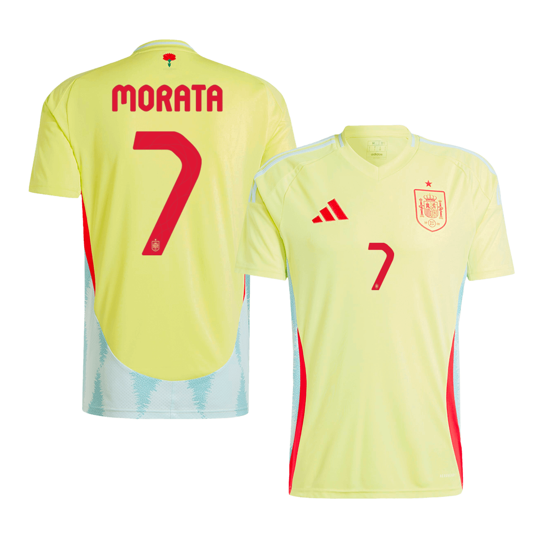 Spain MORATA #7 Away Jersey EURO - gojersey
