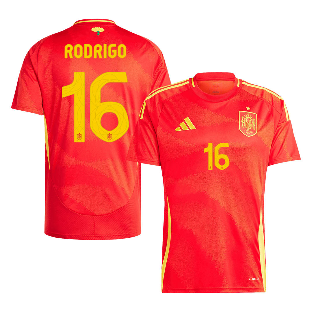Spain RODRIGO #16 Home Jersey EURO - gojersey