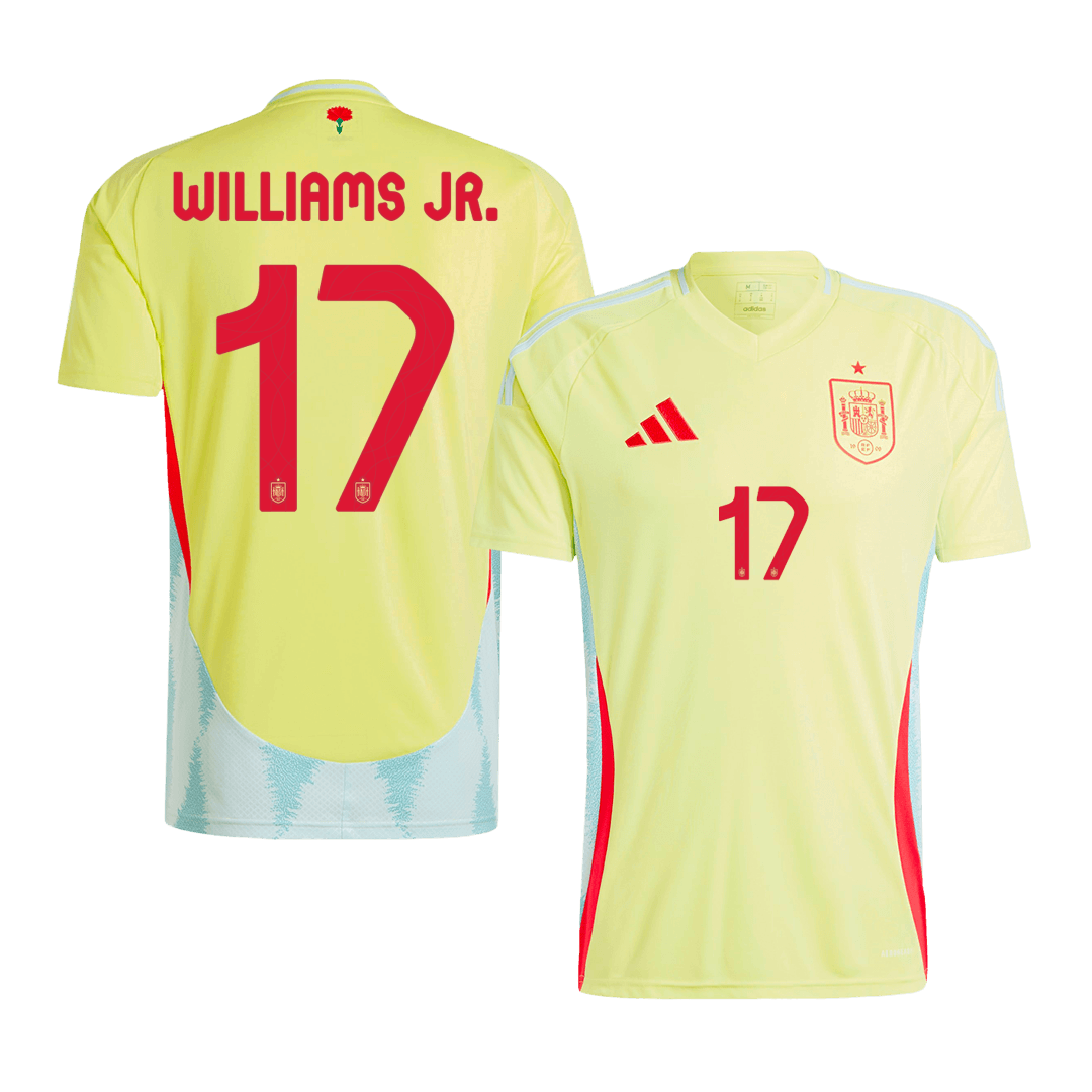 Spain WILLIAMS JR. #17 Away Jersey EURO - gojersey