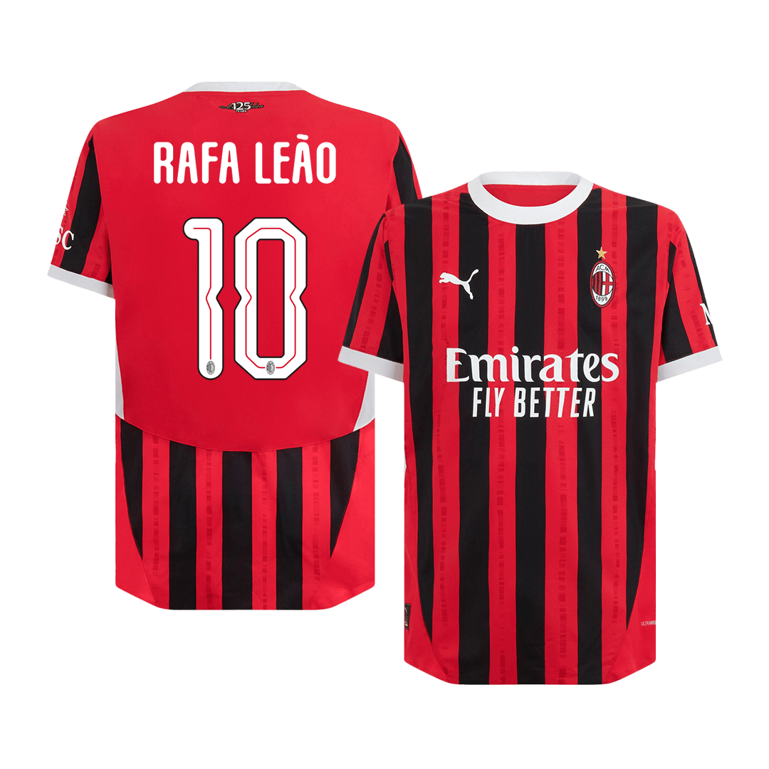 AC Milan RAFA LEÃO #10 Home Jersey Authentic - UCL Edition - gojersey