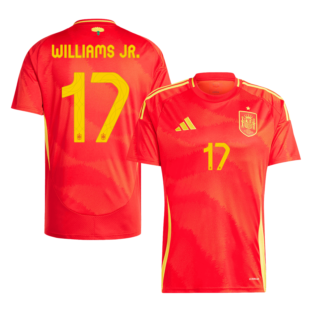 Spain WILLIAMS JR. #17 Home Jersey EURO - gojersey