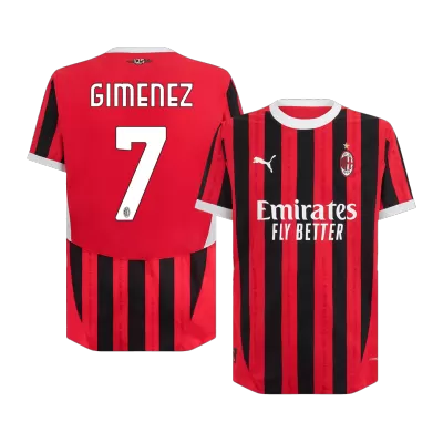 AC Milan GIMENEZ #7 Home Soccer Jersey Authentic 2024/25 - gojersey