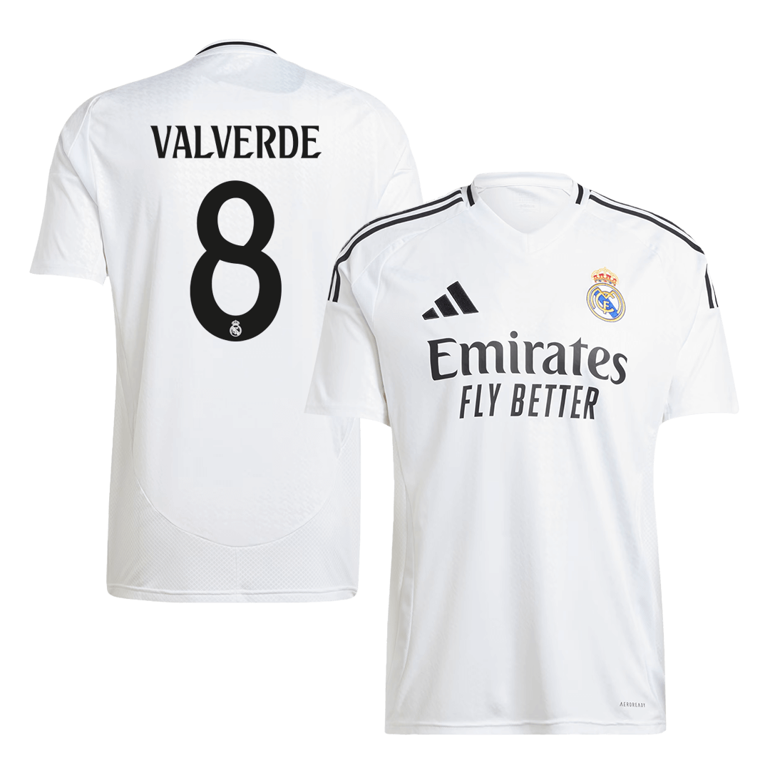 Real Madrid VALVERDE #8 Home Jersey - gojersey