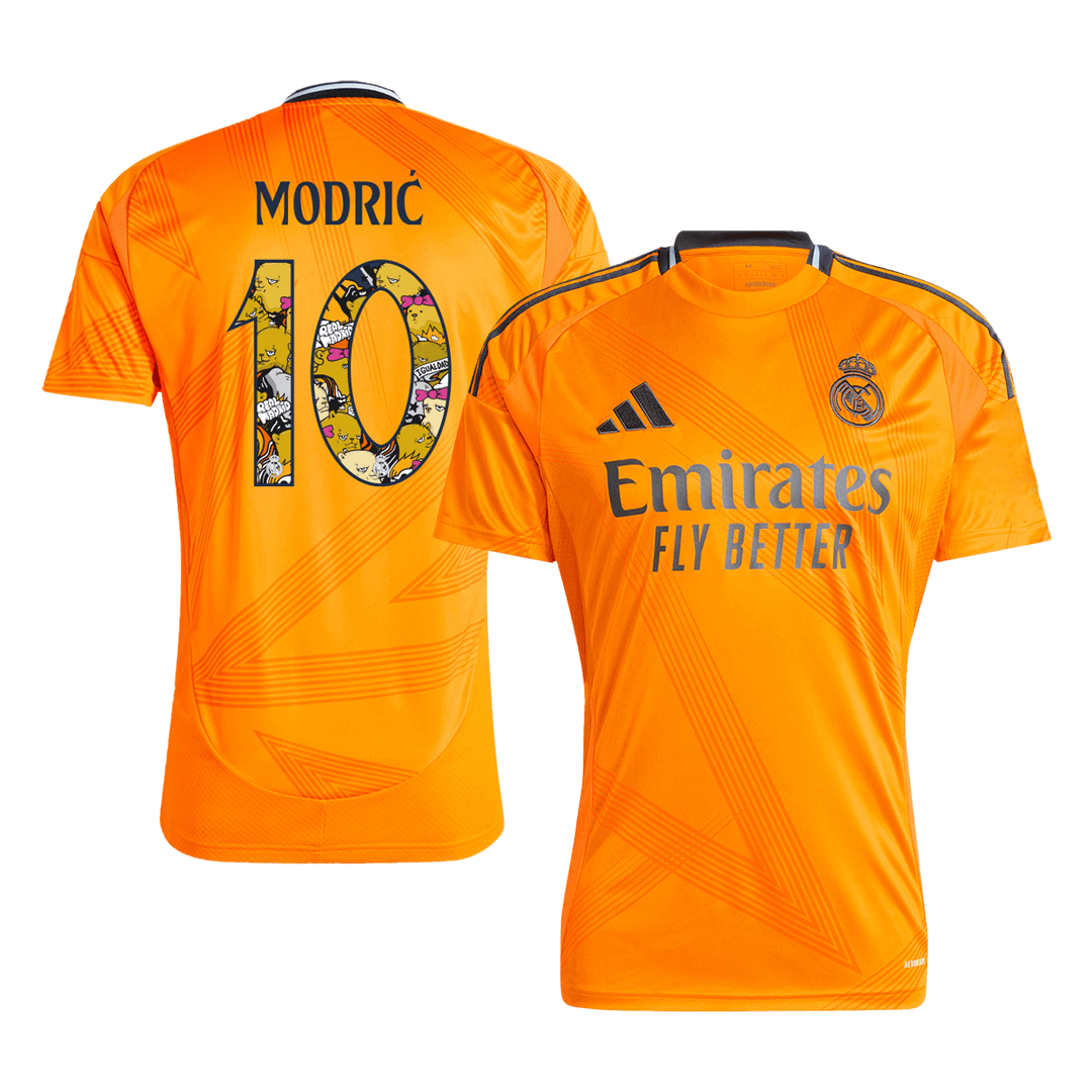 Real Madrid MODRIĆ #10 Away Jersey - Bear Champ Font - gojersey