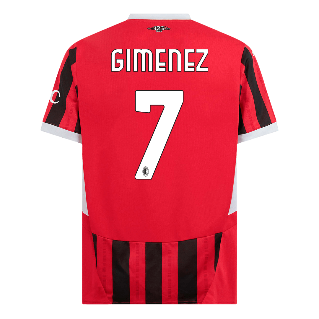 AC Milan GIMENEZ #7 Home Soccer Jersey - gojersey