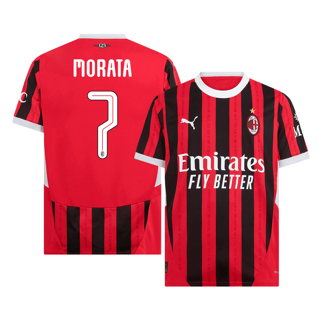 AC Milan MORATA #7 Home Jersey - UCL Edition - gojersey