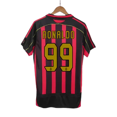 AC Milan RONALDO #99 Home Soccer Jersey Retro 2006/07 - gojersey