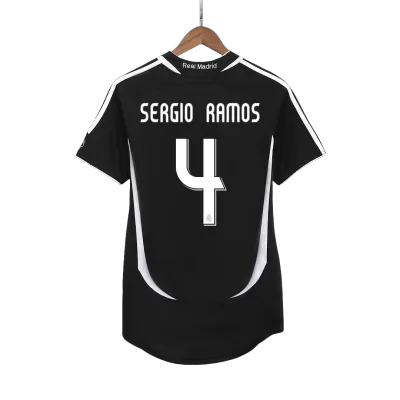 Real Madrid SERGIO RAMOS #4 Away Soccer Jersey Retro 2006/07 - gojersey