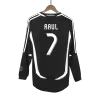 Real Madrid RAUL #7 Long Sleeve Away Soccer Jersey Retro 2006/07 - gojersey