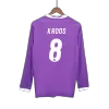 Real Madrid KROOS #8 Away Soccer Jersey Retro 2016/17 - Long Sleeve - gojersey