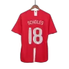 Manchester United SCHOLES #18 Home Soccer Jersey Retro 2007/08 - UCL Final - gojersey