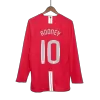 Manchester United ROONEY #10 Home Soccer Jersey Retro 2007/08 - Long Sleeve (UCL Final) - gojersey