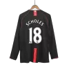 Manchester United SCHOLES #18 Away Soccer Jersey Retro 2007/08 - Long Sleeve - gojersey