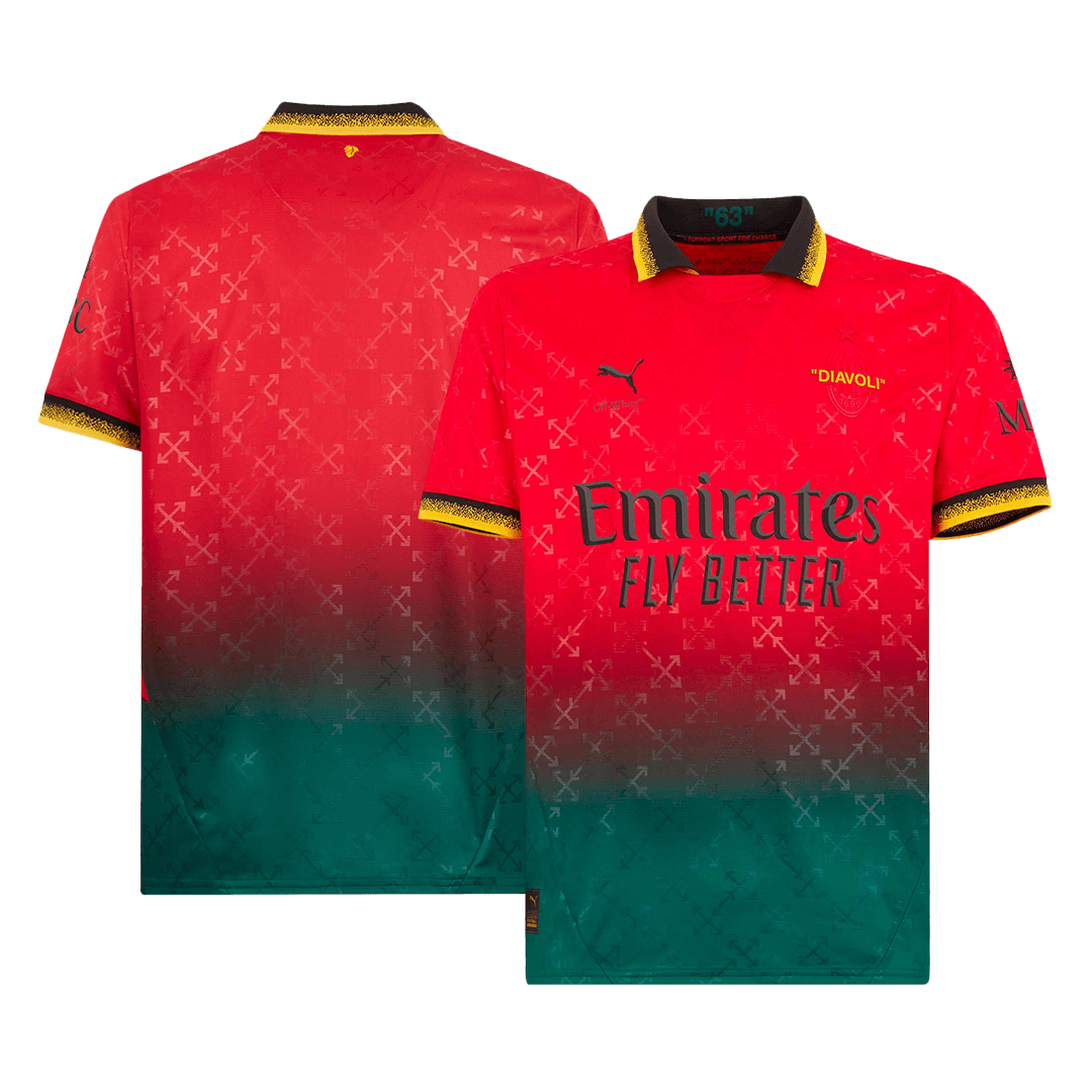 AC Milan Fourth Away Goalkeeper Soccer Jersey - Red - gojersey