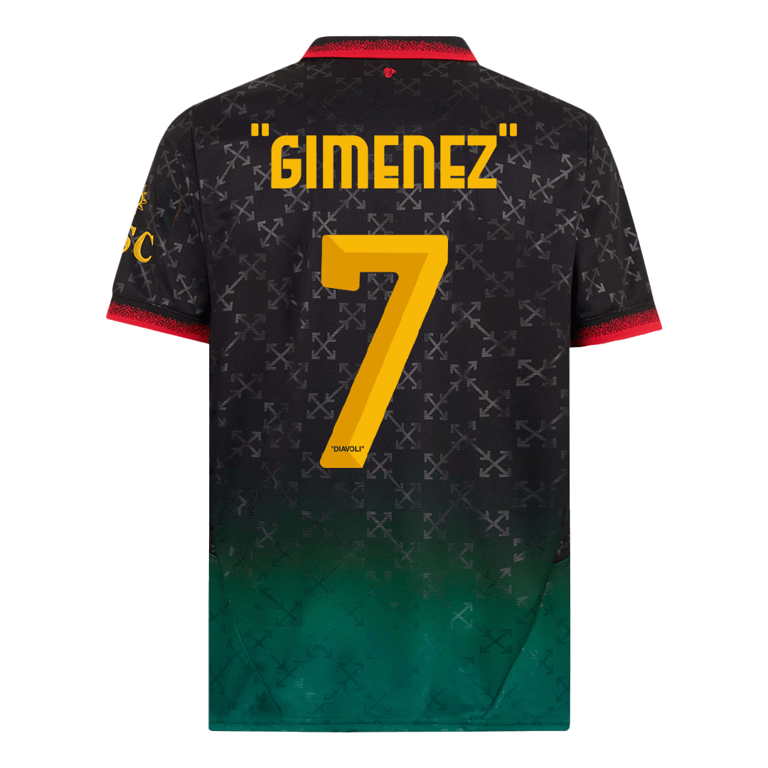 AC Milan "GIMENEZ" #7 Fourth Away Soccer Jersey - gojersey