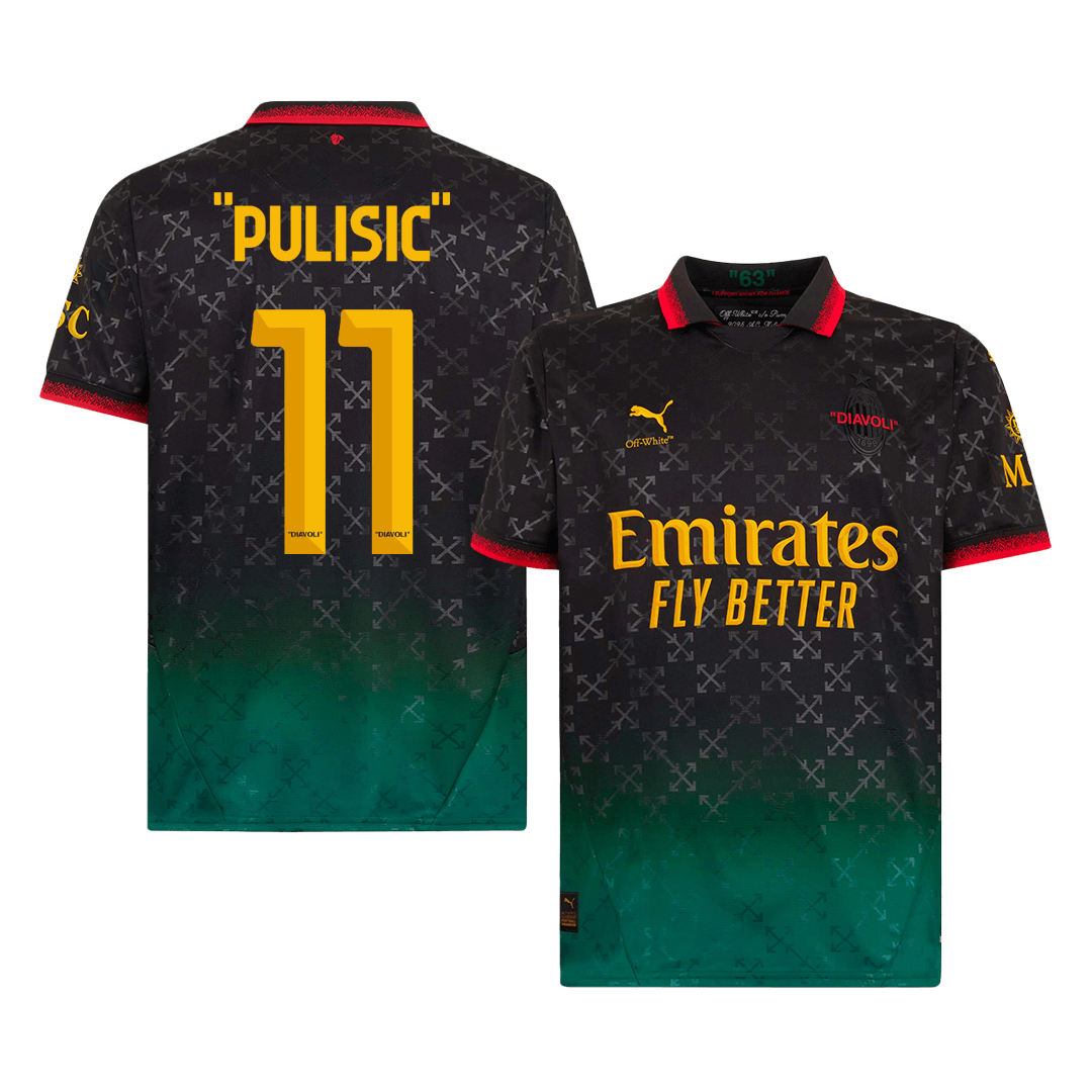 AC Milan "PULISIC" #11 Fourth Away Soccer Jersey - gojersey