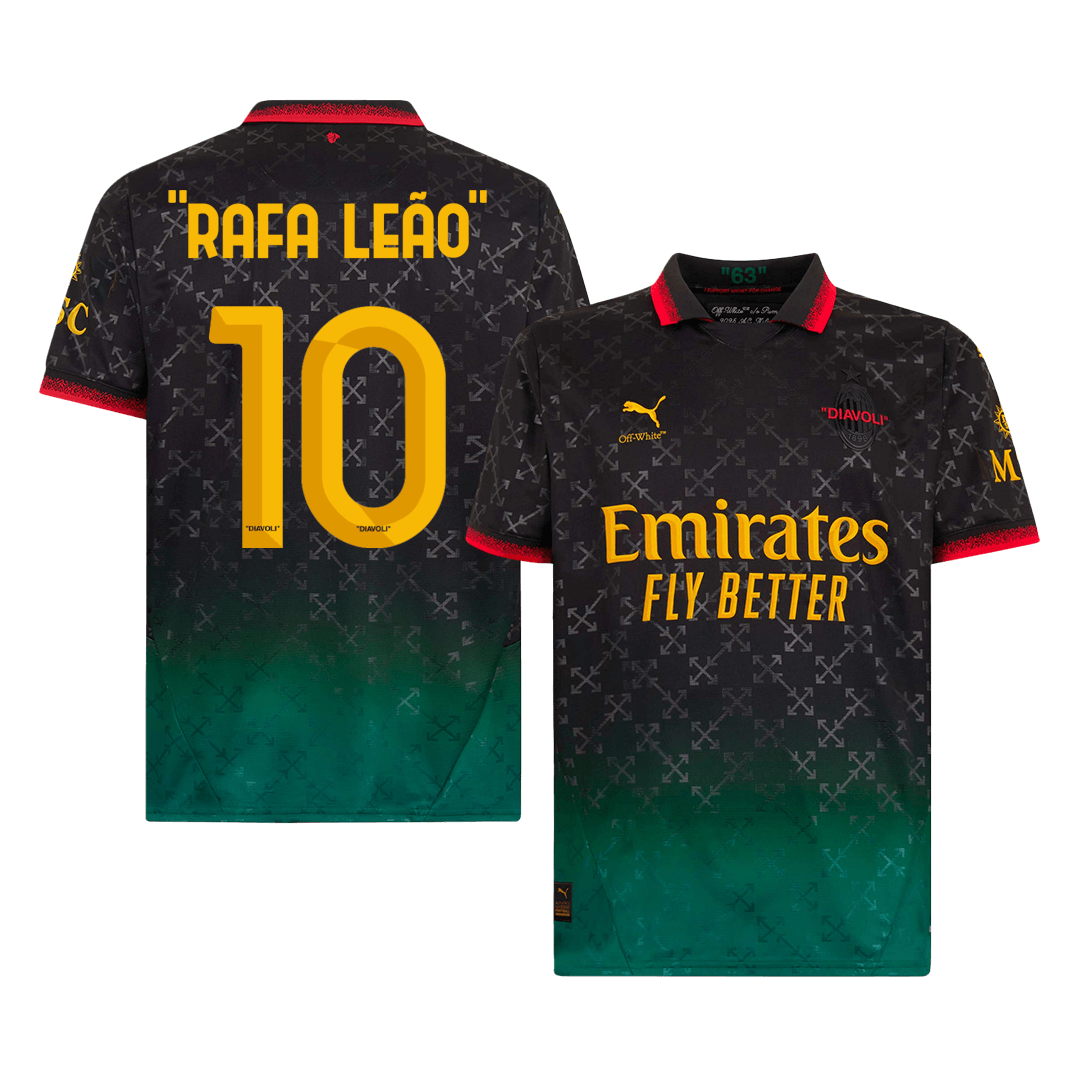 AC Milan "RAFA LEÃO" #10 Fourth Away Soccer Jersey - gojersey