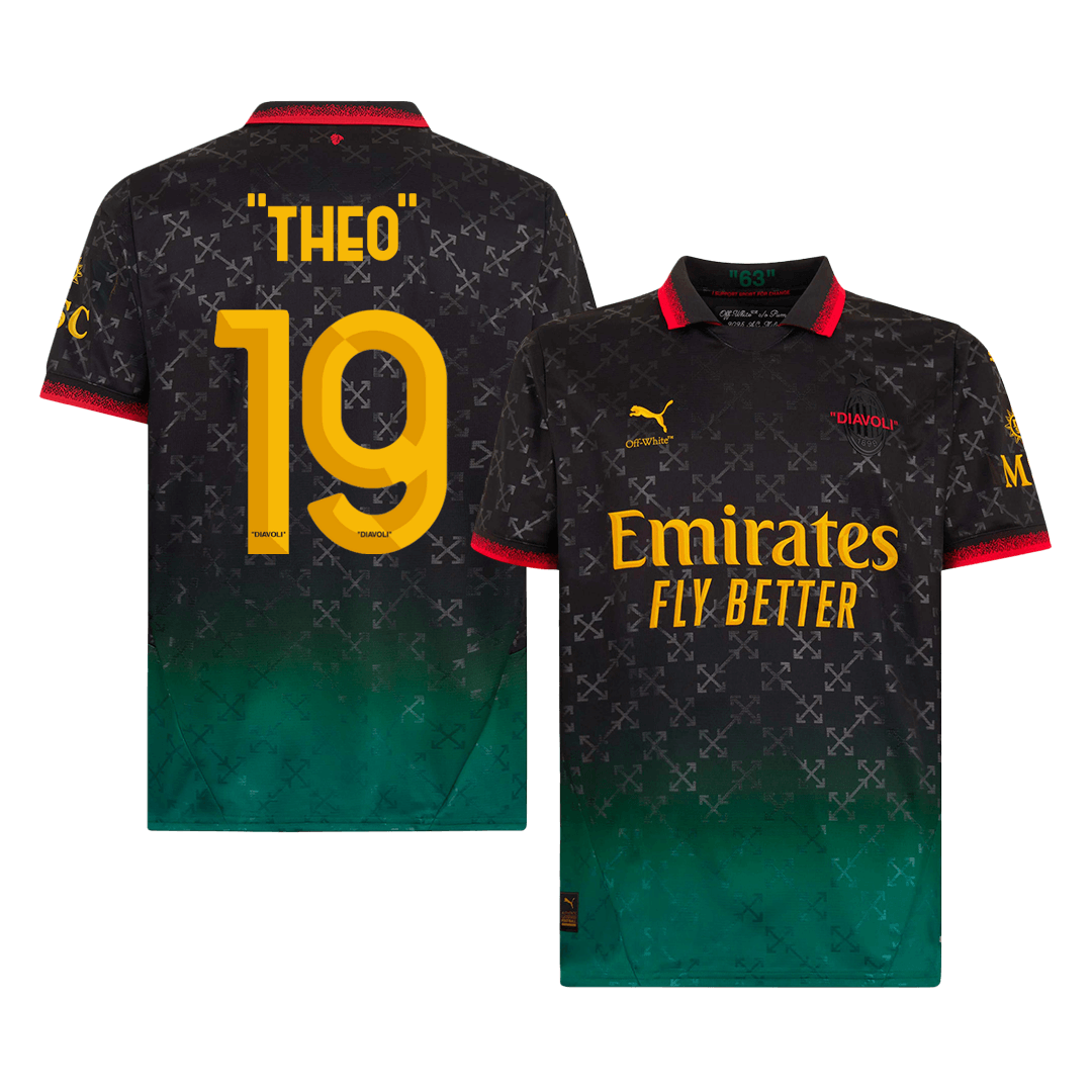 AC Milan "THEO" #19 Fourth Away Soccer Jersey - gojersey