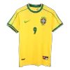 Brazil RONALDO #9 Home Soccer Jersey Retro 1998 - gojersey