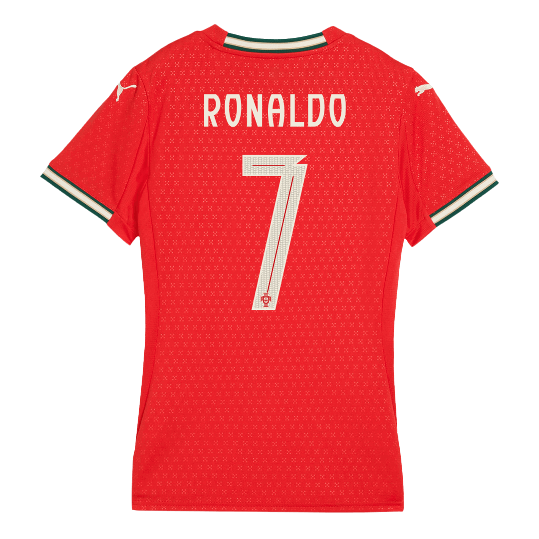 Women's Portugal RONALDO #7 Home Soccer Jersey 2025 - gojersey