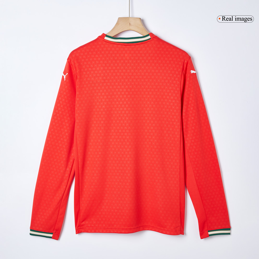 Portugal Long Sleeve Home Soccer Jersey 2025 - gojersey