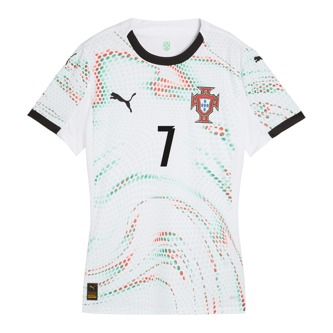 Women's Portugal RONALDO #7 Away Soccer Jersey 2025 - gojersey
