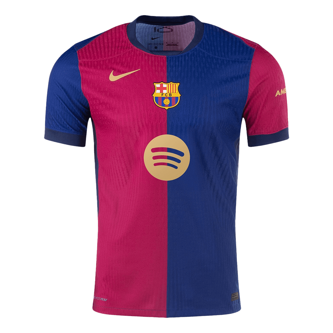 Barcelona RAPHINHA #11 Home Soccer Jersey Authentic - UCL Edition(Spotify Logo Without Text) - gojersey