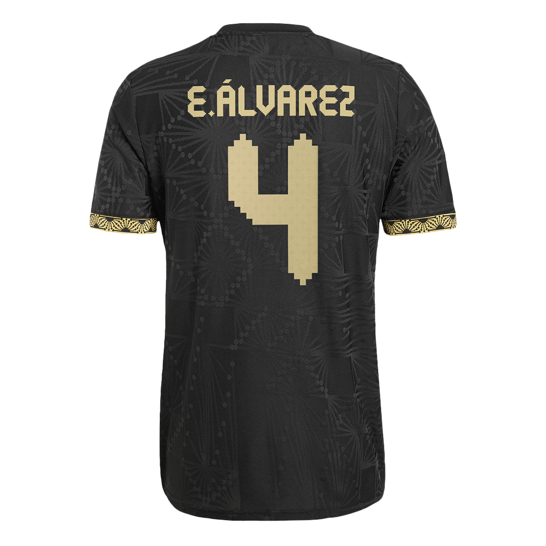 Mexico E.ÁLVAREZ #4 Third Away Soccer Jersey Authentic 2025 -Gold Cup - gojersey