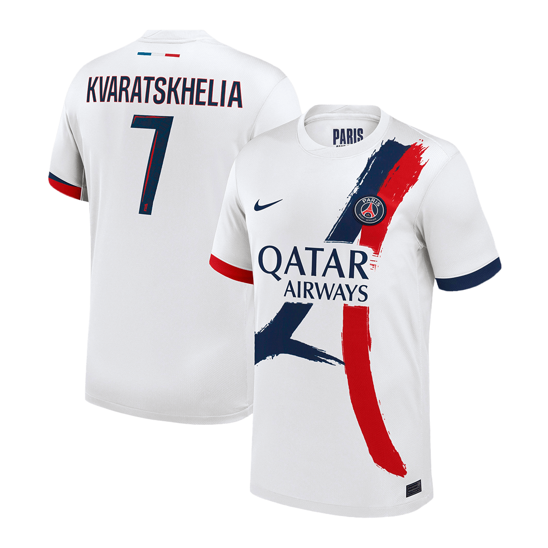PSG KVARATSKHELIA #7 Away Jersey - gojersey