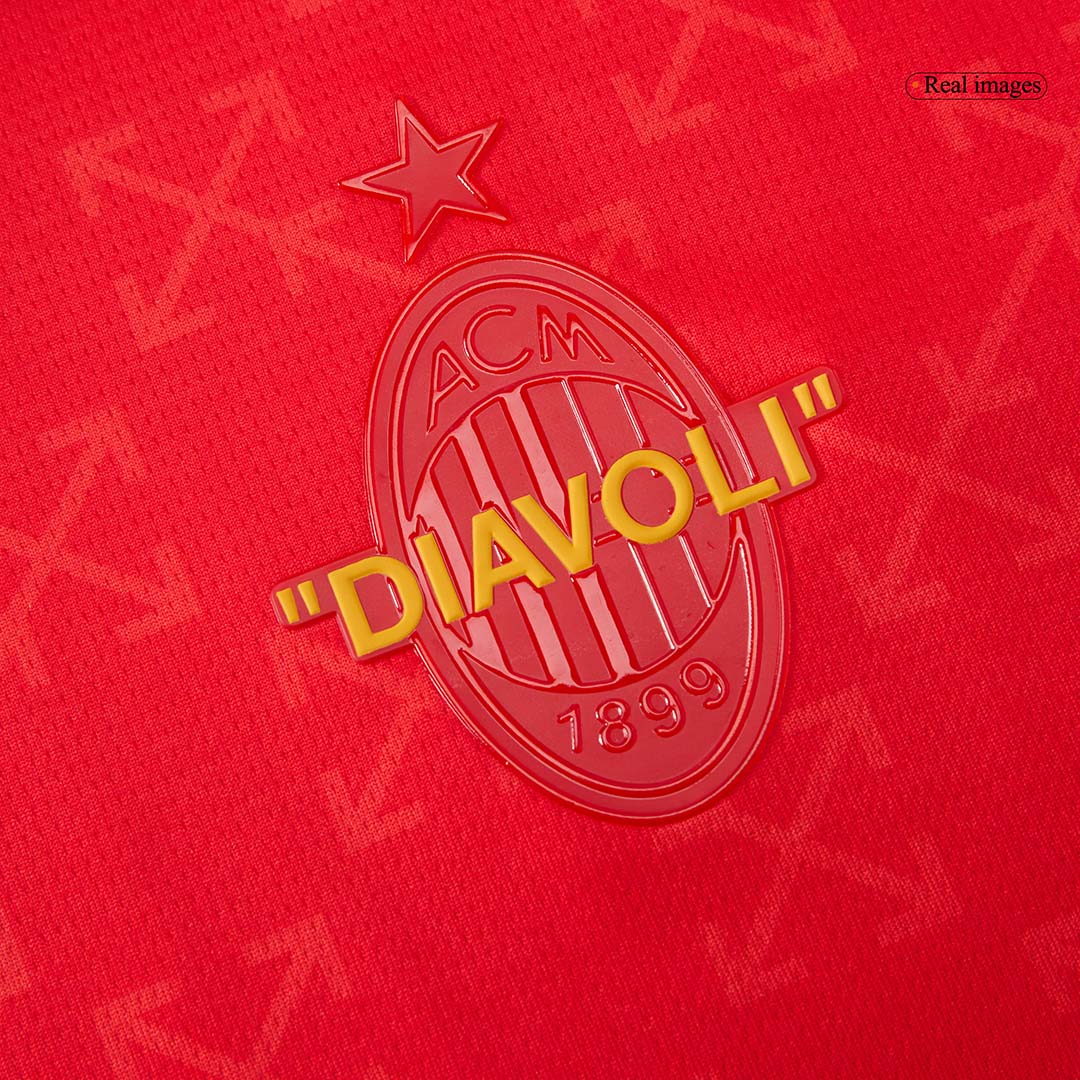 AC Milan Fourth Away Goalkeeper Soccer Jersey - Red - gojersey